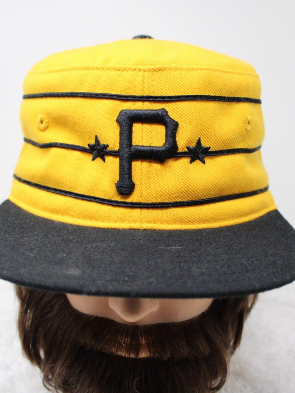 Pittsburgh Pirates Hat Fitted 7 1/8 Yellow American Needle Cooperstown 1977 Cap
